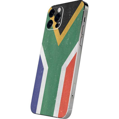 South Africa Flag Distressed iPhone 12 Pro Skin